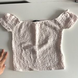 Off the shoulder crop top